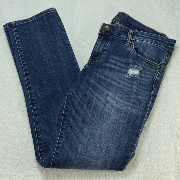 Kut From The Kloth Jeans Womens Sz 8 Blue Catherine Boyfriend Mid Rise 32x29 - Picture 1 of 13
